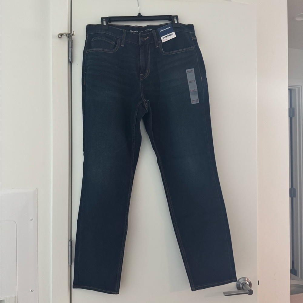 Old Navy - Dark Blue - Athletic Taper Jeans